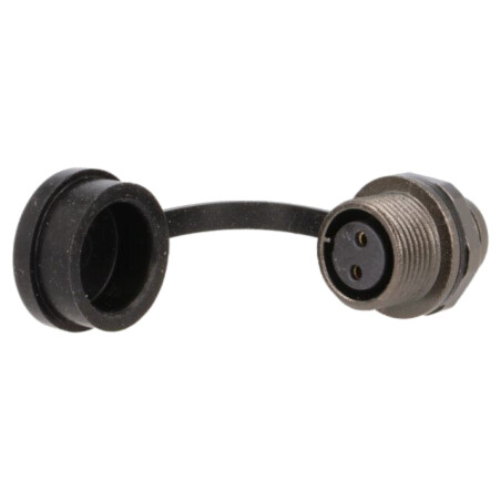 Conector: circular; soclu; mamă; PIN: 2; IP67; ST12; 13A; 250V; lipire