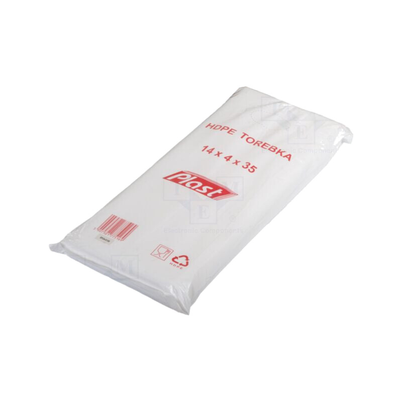 Plastic bag; L: 350mm; Width: 140mm; Thick: 6um; HDPE; transparent Plastic bag; L: 350mm; Width: 140mm; Thick: 6um; HDPE; transparent