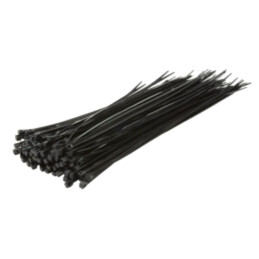 Colier de strângere; L: 300mm; W: 3,4mm; neagră; poliamidă; 100buc.