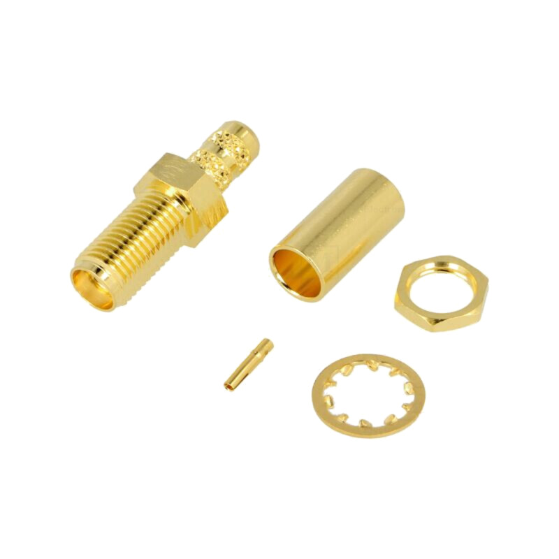 Conector: SMA; soclu; mamă; drept; 50Ω; crimpat; PTFE; max.3,2mm Conector: SMA; soclu; mamă; drept; 50Ω; crimpat; PTFE; max.3,2mm