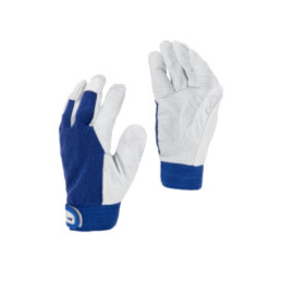 Protective gloves; Size: 8; navy blue-white; tag