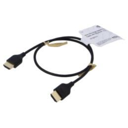 Cablu; HDMI mufă,din ambele părţi; HDCP 2.2,HDMI 2.0,slim; 0,5m