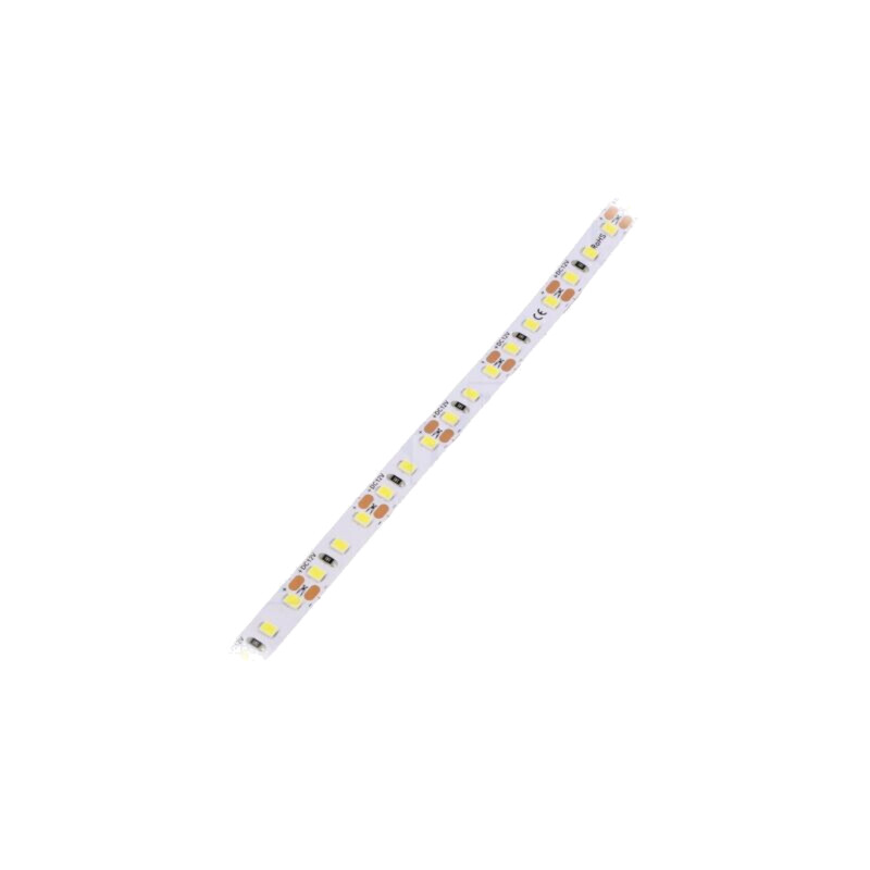 Bandă LED; albă; 2835; LED/m: 120; 8mm; IP33; 120°; 9,6W/m; CRImin: 80 Bandă LED; albă; 2835; LED/m: 120; 8mm; IP33; 120°; 9,6W/m; CRImin: 80