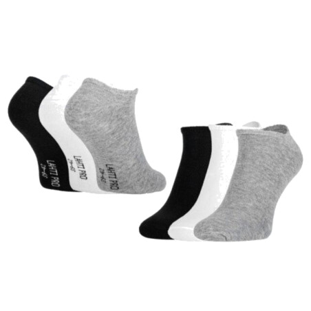 Work socks; Size: 43-46; white,black,grey; thin,short; 3pcs.