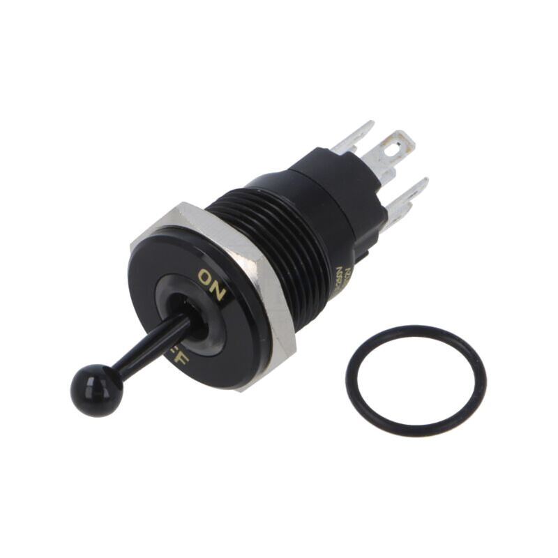Comutator: basculant; Poz: 2; SPDT; ON-ON; 5A/250VAC; -40÷85°C; IP67 Comutator: basculant; Poz: 2; SPDT; ON-ON; 5A/250VAC; -40÷85°C; IP67