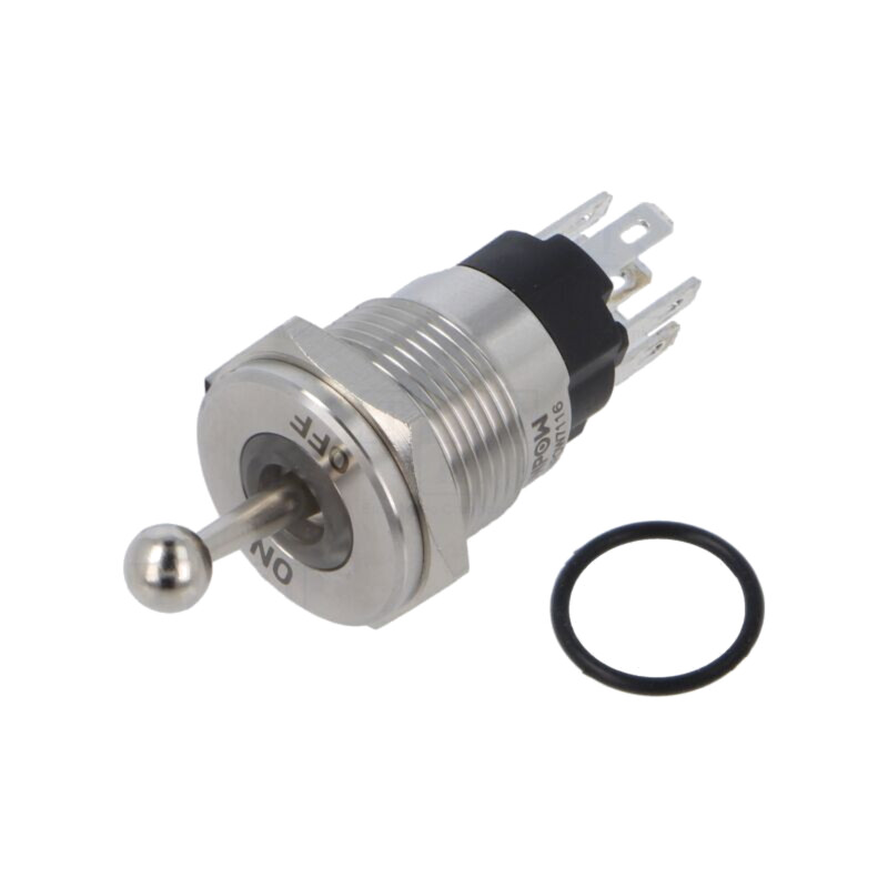 Comutator: basculant; Poz: 2; SPDT; ON-ON; 5A/250VAC; -40÷85°C; IP67 Comutator: basculant; Poz: 2; SPDT; ON-ON; 5A/250VAC; -40÷85°C; IP67