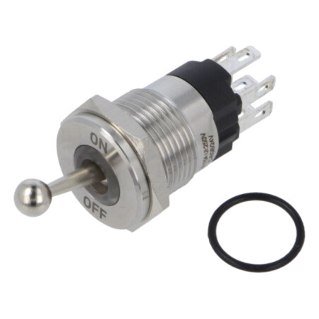 Comutator: basculant; Poz: 2; SPDT; ON-ON; 5A/250VAC; -40÷85°C; IP67