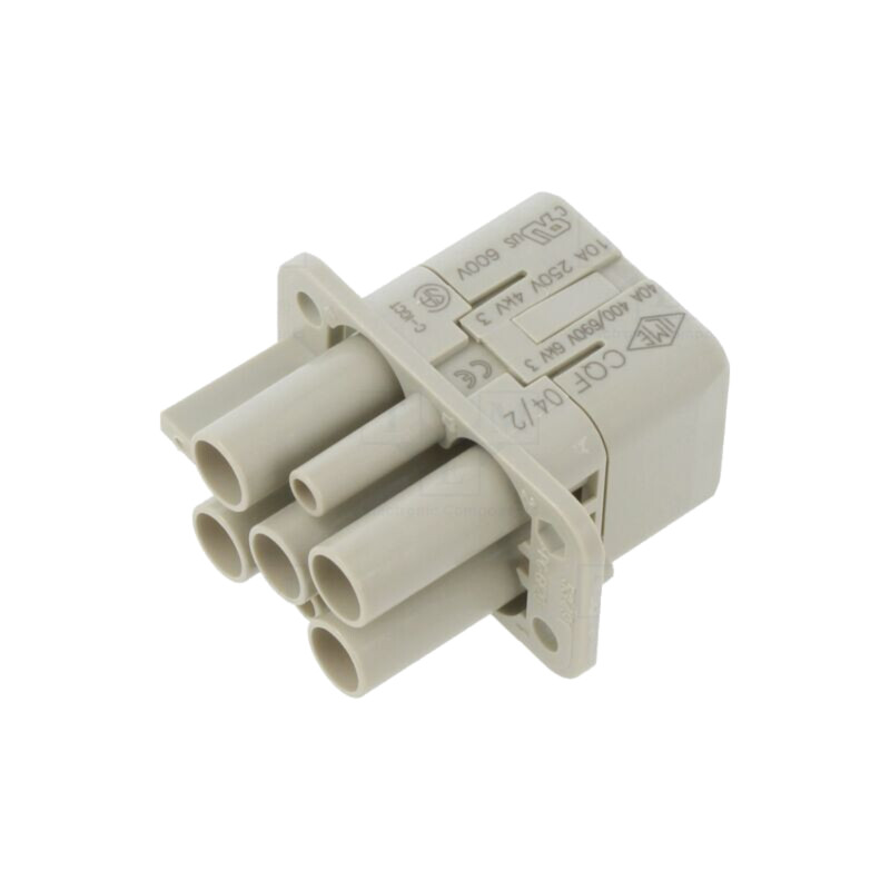 Conector: HDC; inserturi de contact; mamă; CQ; PIN: 4; 40A; 600V Conector: HDC; inserturi de contact; mamă; CQ; PIN: 4; 40A; 600V