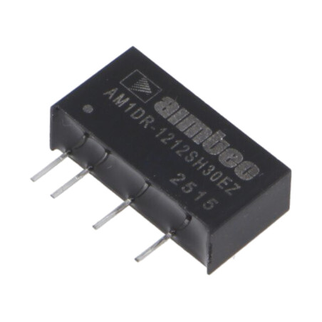 Convertor: DC/DC; 1W; Uintr: 11,2÷12,6VDC; Uieş: 12VDC; Iieş: 84mA