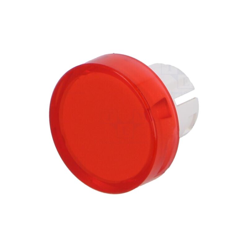 Lentilă pentru buton; 16mm; 51; roşie; plastic Lentilă pentru buton; 16mm; 51; roşie; plastic