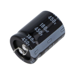 Condensator: electrolitic; SNAP-IN; 180uF; 450VDC; Ø25x35mm; ±20%