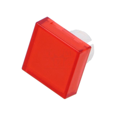 Lentilă pentru buton; 16mm; 51; roşie; plastic