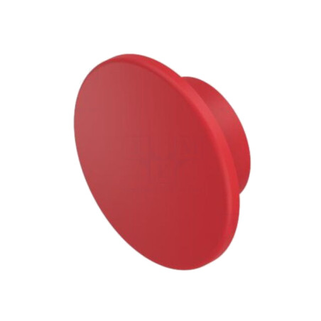 Lentilă pentru buton; 14; roşie; plastic; Ø40mm