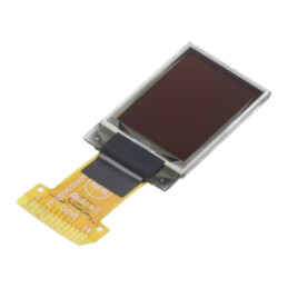 Afişaj: OLED; grafic; 0,71"; 48x64; Dim: 13,9x22x1,26mm; albă; 1x14
