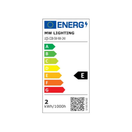 Bandă LED COB; alb natural; LED/m: 320; 8mm; IP20; 180°; 5W/m; 12VDC