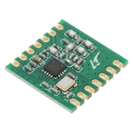 Modul: RF; emiţător-receptor FM; FSK,GFSK,OOK; 433,92MHz; SPI