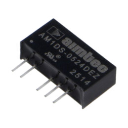 Convertor: DC/DC; 1W; Uintr: 4,5÷5,5VDC; Uieş: 24VDC; Uieş2: -24VDC