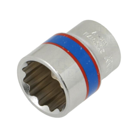 Cap; 12-puncte,tubulară; 17mm; 3/8"; Lung.manşon: 29mm; scurtă