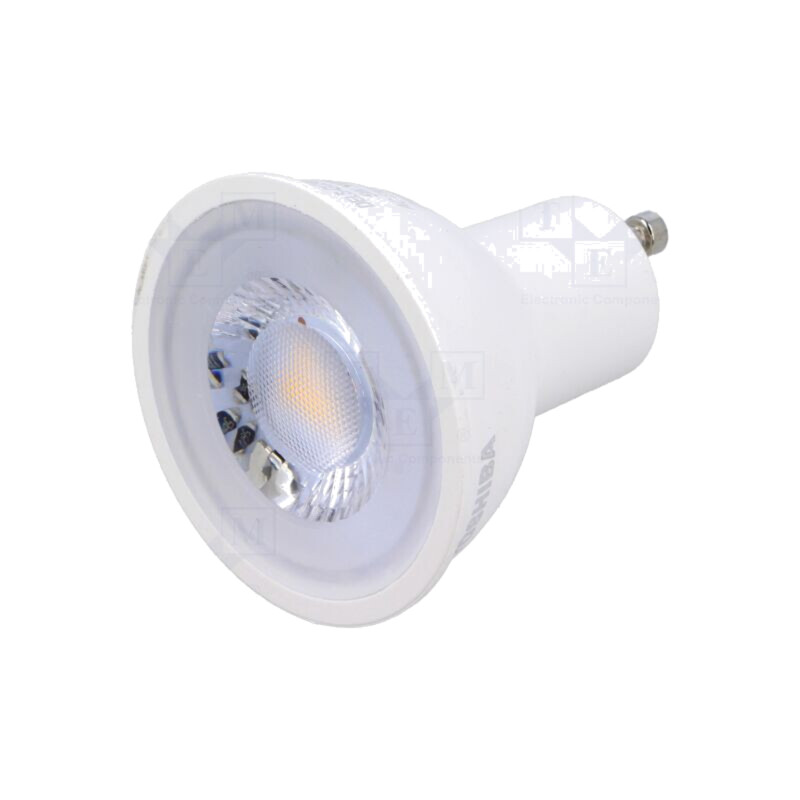 Lampă LED; alb cald; GU10; 230VAC; 345lm; 5W; 36°; 3000K; CRImin: 80 Lampă LED; alb cald; GU10; 230VAC; 345lm; 5W; 36°; 3000K; CRImin: 80