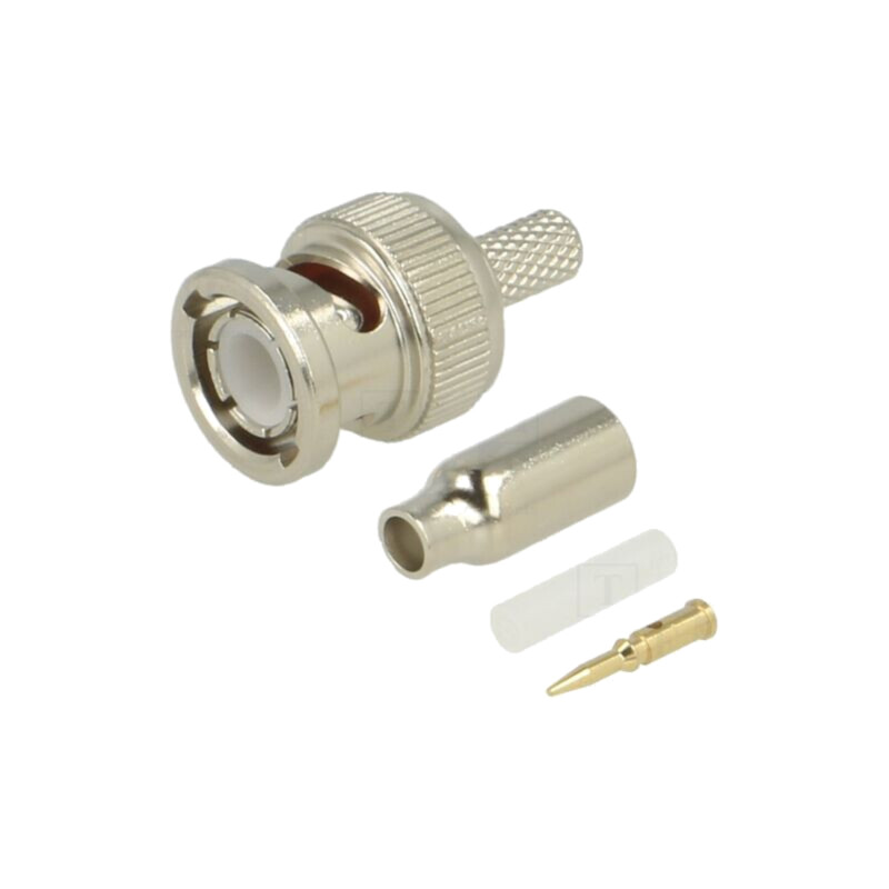 connector BNC Str Plg Hex 50Ohm Nickel Plated RG17 connector BNC Str Plg Hex 50Ohm Nickel Plated RG17