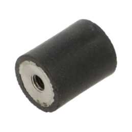 Atenuator de vibraţii; M5; Ø: 16mm; gumă; Lung: 20mm