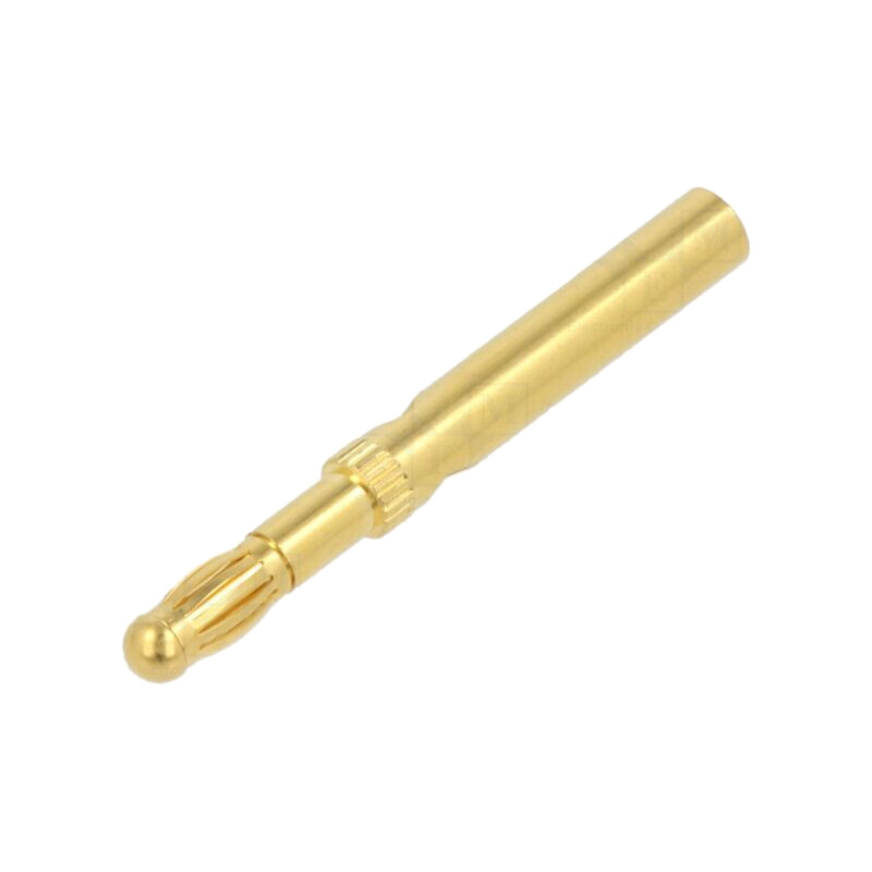 Conector: banană 4mm; mufă; 19A,32A; aurit