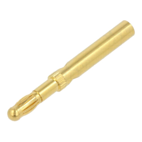 Conector: banană 4mm; mufă; 19A,32A; aurit
