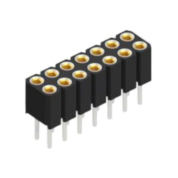 Conector: şiruri pini; soclu; mamă; PIN: 14; BLY 2; 2,5A; 100V; drept