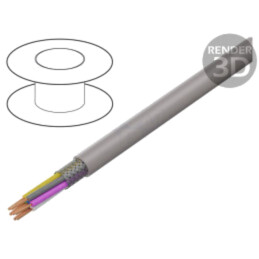 Cablu; UNITRONIC® PUR CP; ecranat,tresă de cupru cositorit; PUR