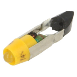Lampă LED; galbenă; T5,5K; 24VDC; 24VAC; plastic; 3mm; -20÷60°C