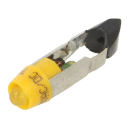 Lampă LED; galbenă; T5,5K; 28VDC; 28VAC; plastic; 3mm; -20÷60°C