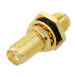 Adaptor; SMA mamă x2; Izolaţie: PTFE; 50Ω; alamă; 6GHz; IP67