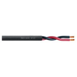 Cablu: cablu pt.difuzor; 2x2,5mm2; litat; Cu; negru; Izolaţie: PVC