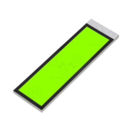 Iluminare de fundal; LED; Dim: 75x22,86x2,5mm; galben-verde