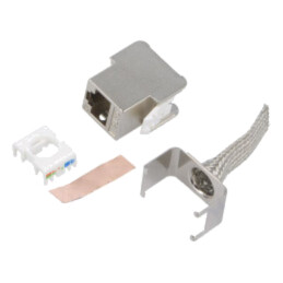 Conector: RJ45; soclu; Cat: 6,6a,7,7a; ecranat,Keystone,PoE,PoE+