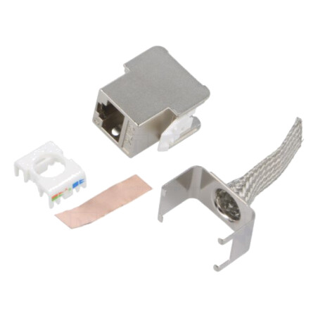 Conector: RJ45; soclu; Cat: 6,6a,7,7a; ecranat,Keystone,PoE,PoE+