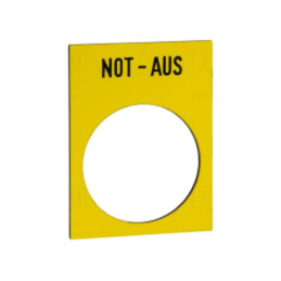Etichetă; Marcare clapetă: NOT-AUS; casetă de comandă; 30x40mm