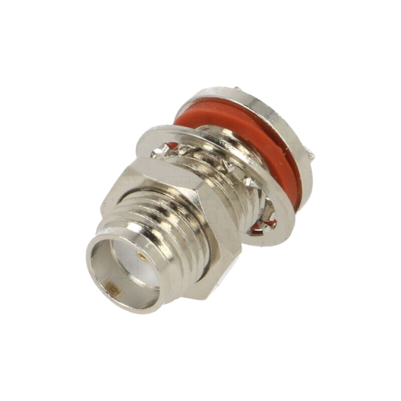 Conector: SMA; soclu; mamă; de margine; orizontală; SMT; PTFE; aurit