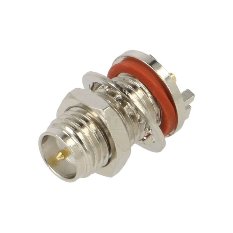 Conector: RP-SMA; soclu; tată; de margine; orizontală; SMT; PTFE Conector: RP-SMA; soclu; tată; de margine; orizontală; SMT; PTFE