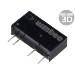 Convertor: DC/DC; 2W; Uintr: 10,8÷13,2VDC; Uieş: 12VDC; Iintr: 208mA