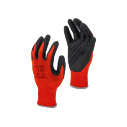 Protective gloves; Size: 10; red-black; tag