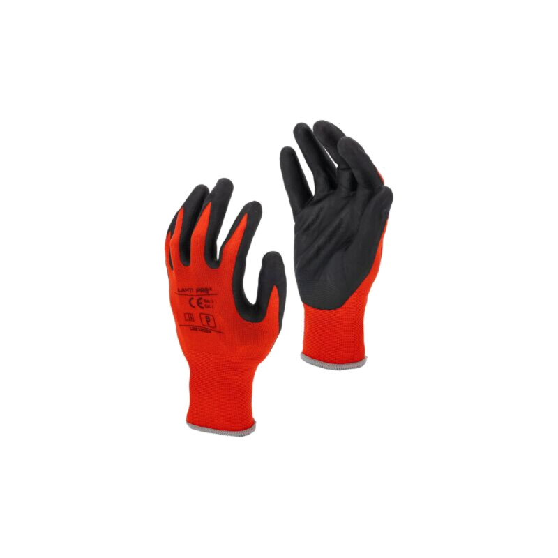 Protective gloves; Size: 10; red-black; tag Protective gloves; Size: 10; red-black; tag