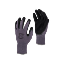 Mănuşi de protecţie; Dimensiune: 11; negru și gri; agăţătoare
