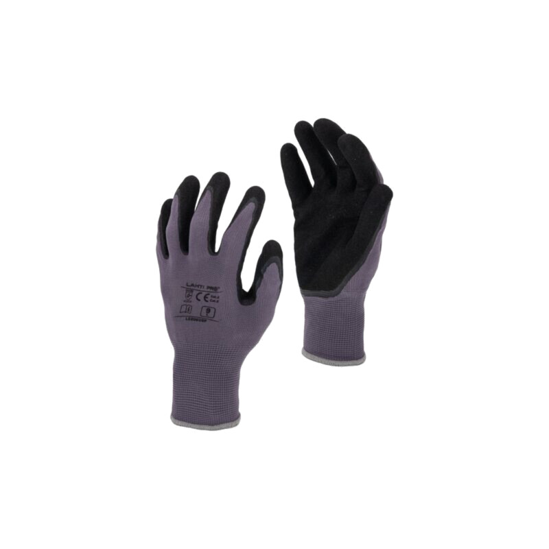 Mănuşi de protecţie; Dimensiune: 11; negru și gri; agăţătoare Mănuşi de protecţie; Dimensiune: 11; negru și gri; agăţătoare