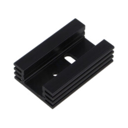Radiator: extrudat; U; TO220; neagră; L: 50mm; W: 32mm; H: 14mm; 8,5K/W