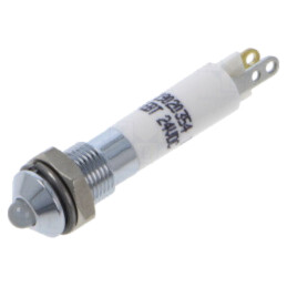 Lampă de control: LED; convex; verde/roşu; 24VDC; Ø6mm; IP40; 30mcd