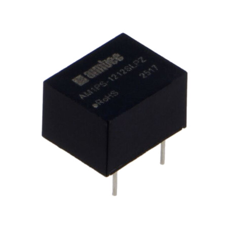 Convertor: DC/DC; 1W; Uintr: 10,8÷13,2VDC; Uieş: 12VDC; Iintr: 99mA