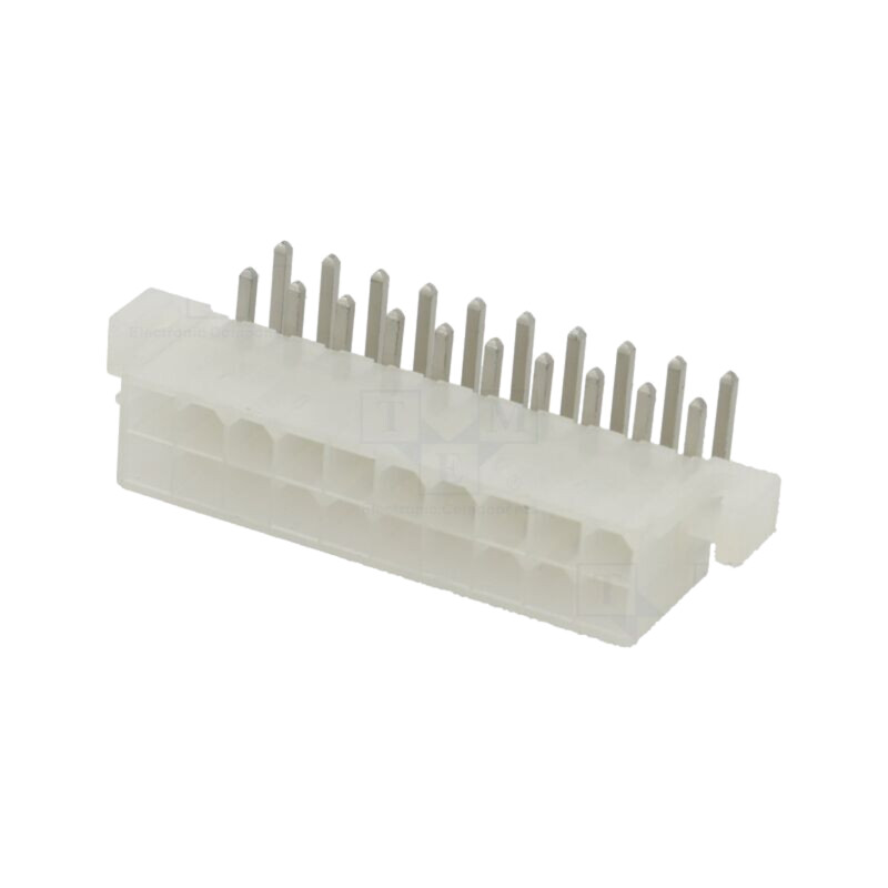 Conector: cablu-placă; soclu; tată; PIN: 20; Mini-Fit Jr; 13A; THT Conector: cablu-placă; soclu; tată; PIN: 20; Mini-Fit Jr; 13A; THT