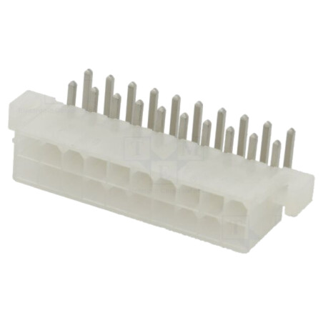 Conector: cablu-placă; soclu; tată; PIN: 20; Mini-Fit Jr; 13A; THT