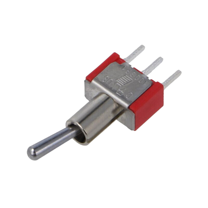 Comutator: basculant; Poz: 2; SPDT; ON-ON; 2A/250VAC; 5A/28VDC; 100 Comutator: basculant; Poz: 2; SPDT; ON-ON; 2A/250VAC; 5A/28VDC; 100